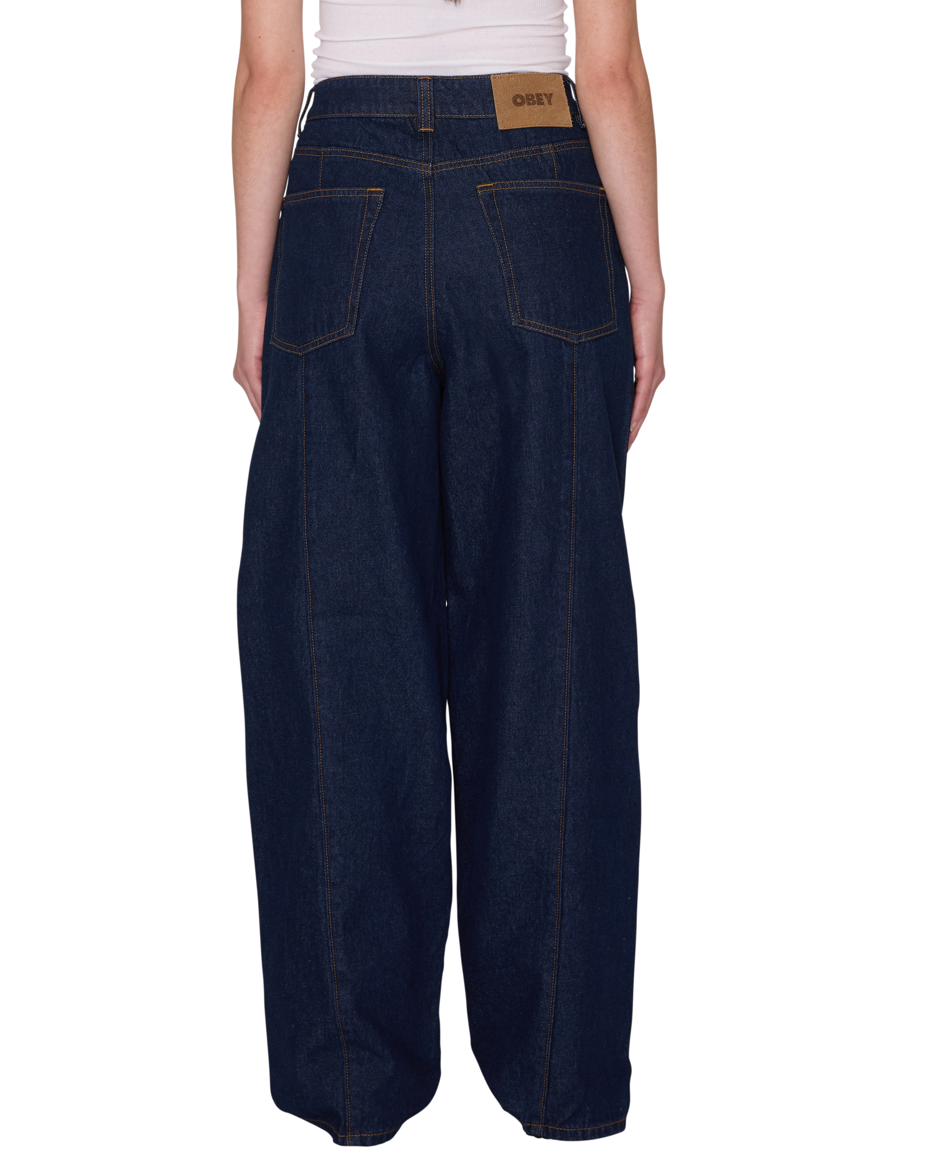 Obey Nana Denim Rinse Indigo Damen Baggy Jeans blau